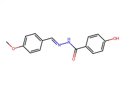 4-Hydroxy-benzoic acid (4-methoxy-benzylidene)-hydrazide structure