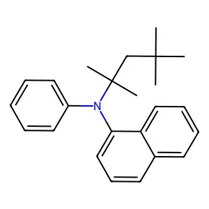 1-Naphthalenamine, N-[(1,1,3,3-tetramethylbutyl)phenyl]- structure