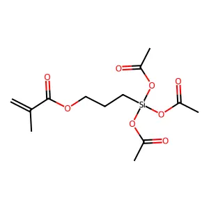 3-(Tris(acetoxy)silyl)propyl methacrylate structure