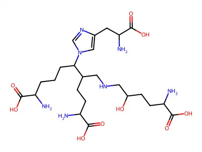 Histidinohydroxymerodesmosine structure