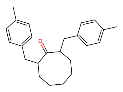 2,8-Bis(4-methylbenzyl)cyclooctanone structure