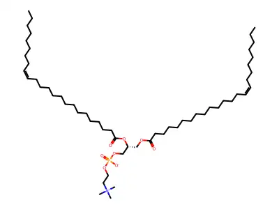 1,2-Dinervonoyl-sn-glycero-3-phosphorylcholine structure