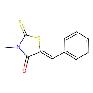 3-Methyl-5-benzylidenerhodanine structure