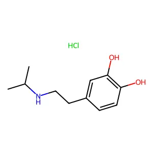 Desoxyisoprenaline hydrochloride structure