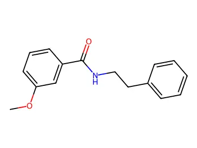 3-methoxy-N-(2-phenylethyl)benzamide structure