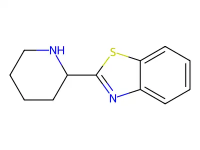 2-(Piperidin-2-yl)-1,3-benzothiazole structure
