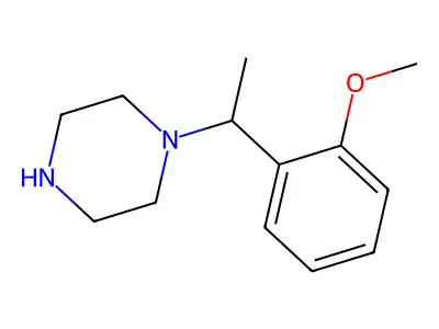 1-(1-(2-Methoxyphenyl)ethyl)piperazine structure