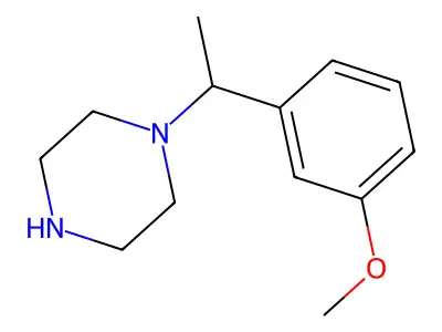 1-[1-(3-Methoxyphenyl)ethyl]piperazine structure