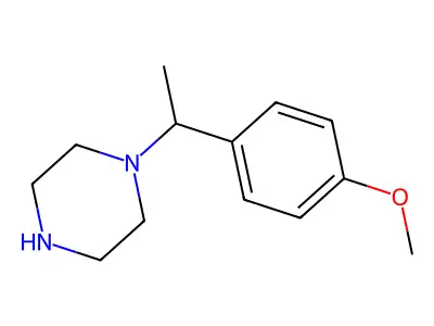1-[1-(4-Methoxyphenyl)ethyl]piperazine structure