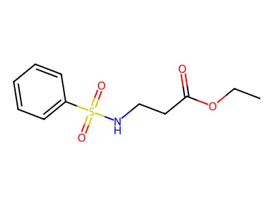 Ethyl 3-benzenesulfonamidopropanoate structure
