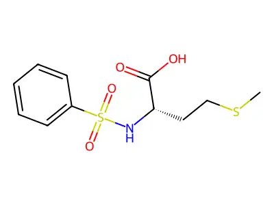 2-[(Benzenesulfonyl)amino]-4-(methylsulfanyl)butanoate structure