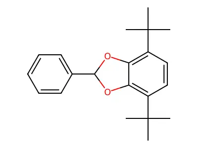 1,3-Benzodioxole, 4,7-bis(1,1-dimethylethyl)-2-phenyl- structure