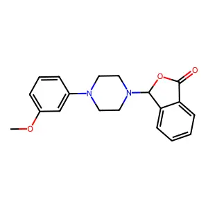 3-[4-(3-methoxyphenyl)piperazin-1-yl]-2-benzofuran-1(3H)-one structure