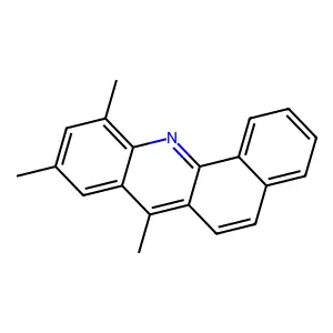 BENZ(c)ACRIDINE, 7,9,11-TRIMETHYL- structure