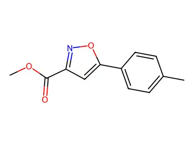 Methyl 5-(4-methylphenyl)isoxazole-3-carboxylate structure