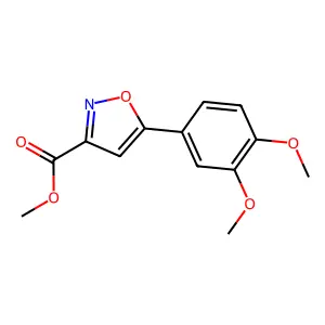 Methyl 5-(3,4-dimethoxyphenyl)isoxazole-3-carboxylate structure