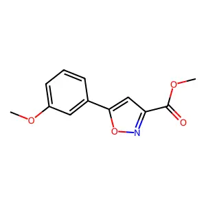 Methyl 5-(3-methoxyphenyl)isoxazole-3-carboxylate structure