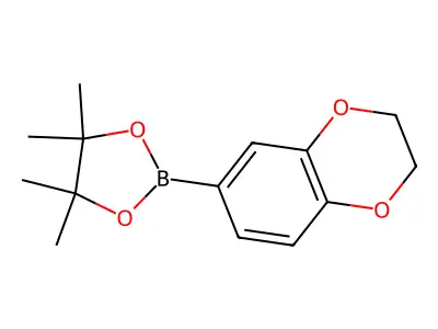 2-(2,3-Dihydro-1,4-benzodioxin-6-yl)-4,4,5,5-tetramethyl-1,3,2-dioxaborolane structure