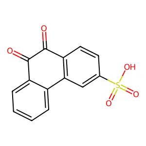 9,10-Dihydro-9,10-dioxo-3-phenanthrenesulfonic acid structure