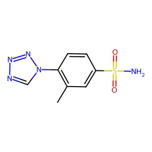 3-methyl-4-(1H-1,2,3,4-tetrazol-1-yl)benzene-1-sulfonamide structure