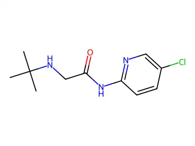2-(tert-butylamino)-N-(5-chloropyridin-2-yl)acetamide structure