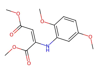 2-Butenedioic acid, 2-[(2,5-dimethoxyphenyl)amino]-, dimethyl ester, (Z)- structure