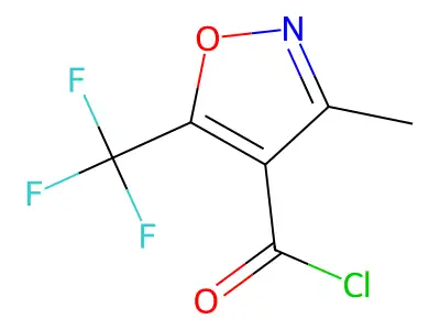 3-Methyl-5-(trifluoromethyl)isoxazole-4-carbonyl chloride structure