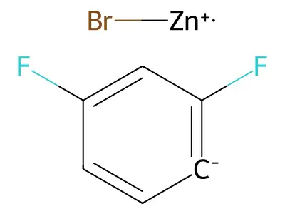 2,4-Difluorophenylzinc bromide structure
