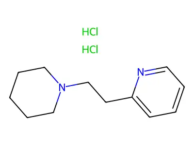 2-(beta-Piperidinoethyl)pyridine dihydrochloride structure
