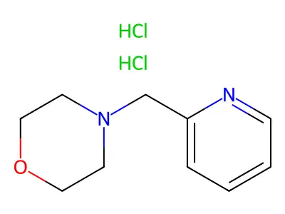 Morpholine, 4-(2-pyridinylmethyl)-, dihydrochloride structure