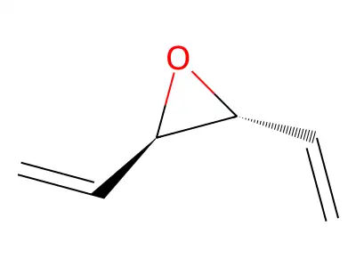 (2R,3R)-2,3-Diethenyloxirane structure