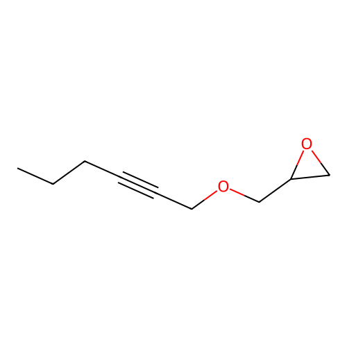 2-(Hex-2-ynoxymethyl)oxirane structure