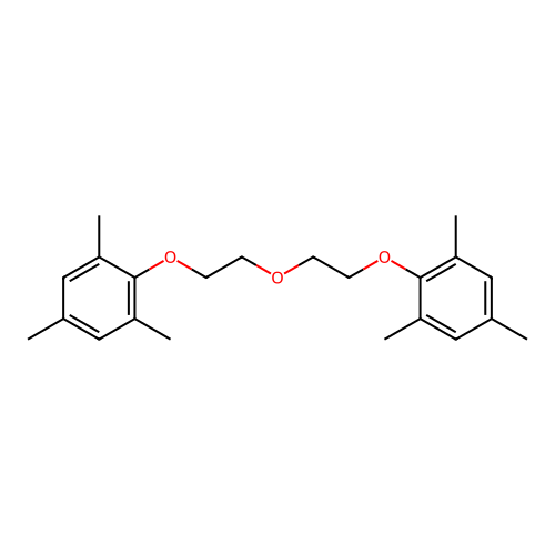 2-{2-[2-(Mesityloxy)ethoxy]ethoxy}-1,3,5-trimethylbenzene structure