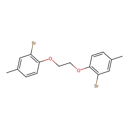 2-Bromo-1-[2-(2-bromo-4-methylphenoxy)ethoxy]-4-methylbenzene structure