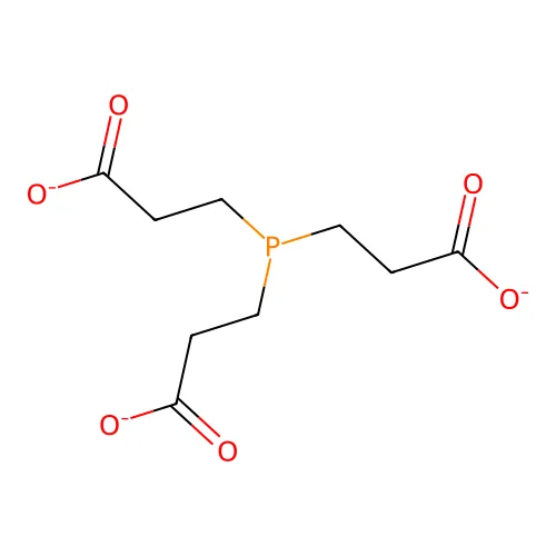 3-[双(2-羧基乙基)膦基]丙酸盐 分子结构