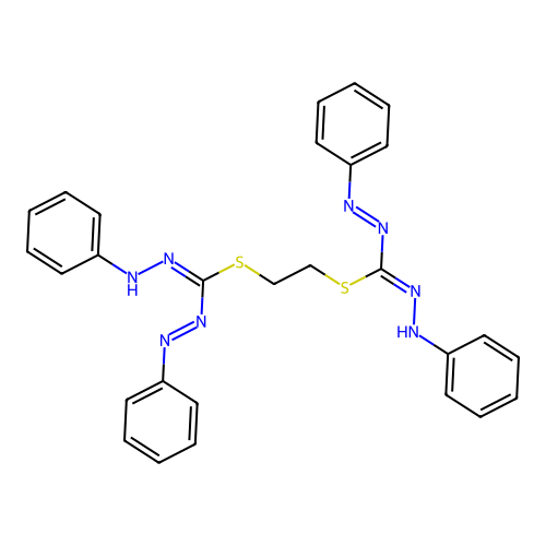 2-[(E)-N'-anilino-N-phenyliminocarbamimidoyl]sulfanylethyl N structure