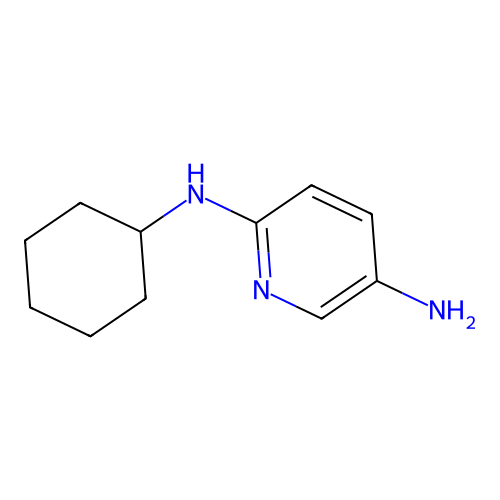2-Cyclohexylamino-5-aminopyridin structure