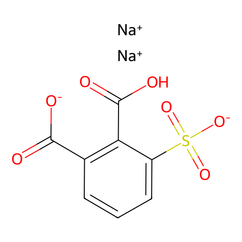 Disodium hydrogen sulphonatophthalate structure