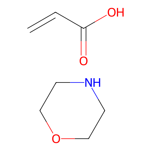 Morpholine;prop-2-enoic acid structure