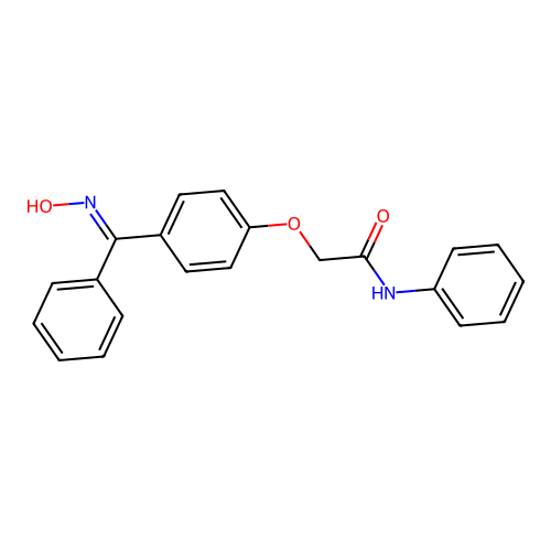 Acetamide, 2-(4-((hydroxyimino)phenylmethyl)phenoxy)-N-phenyl- structure