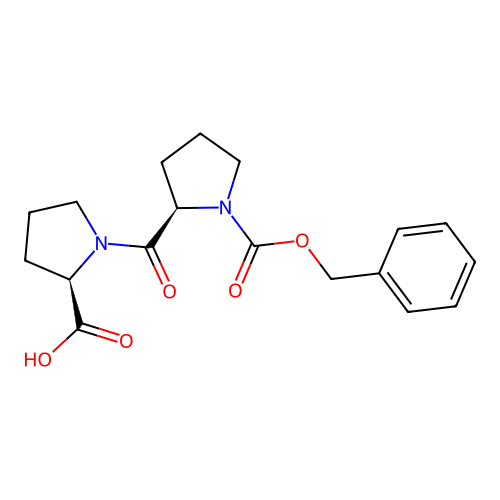 ((benzyloxy)carbonyl)-D-prolyl-D-proline structure