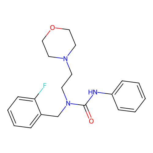1-(2-Fluorobenzyl)-1-[2-(morpholin-4-yl)ethyl]-3-phenylurea structure