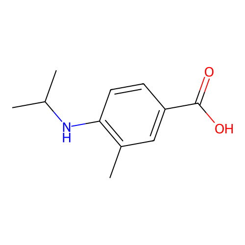 3-Methyl-4-[(propan-2-yl)amino]benzoic acid structure