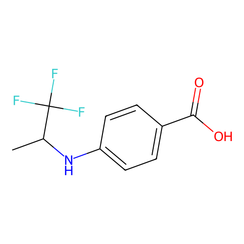 4-(1,1,1-trifluoropropan-2-ylamino)benzoic Acid structure