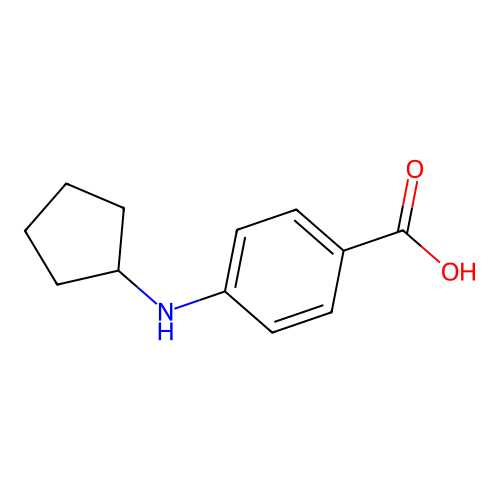 Benzoic acid, 4-(cyclopentylamino)- structure