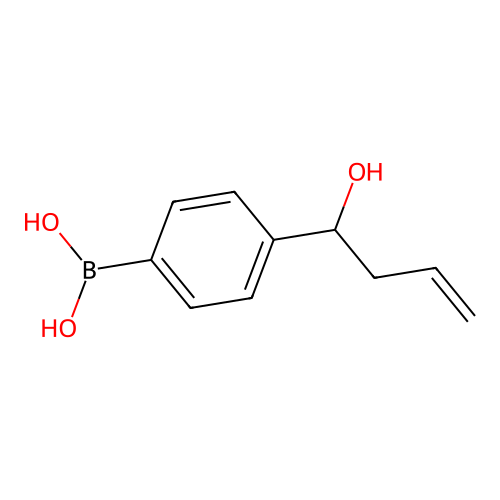 (4-(1-Hydroxybut-3-en-1-yl)phenyl)boronic acid structure