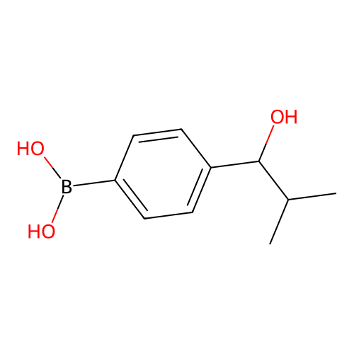 (4-(1-Hydroxy-2-methylpropyl)phenyl)boronic acid structure
