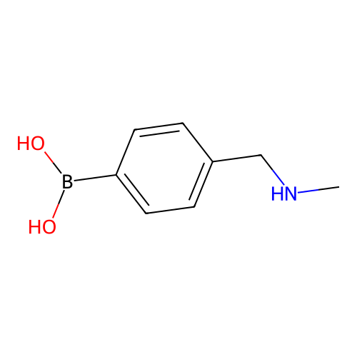 (4-((Methylamino)methyl)phenyl)boronic acid structure