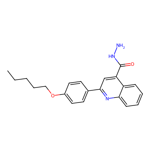 2-(4-(基)苯基)喹啉-4-甲酰肼 structure