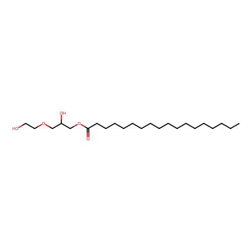 2-Hydroxy-3-(2-hydroxyethoxy)propyl octadecanoate structure